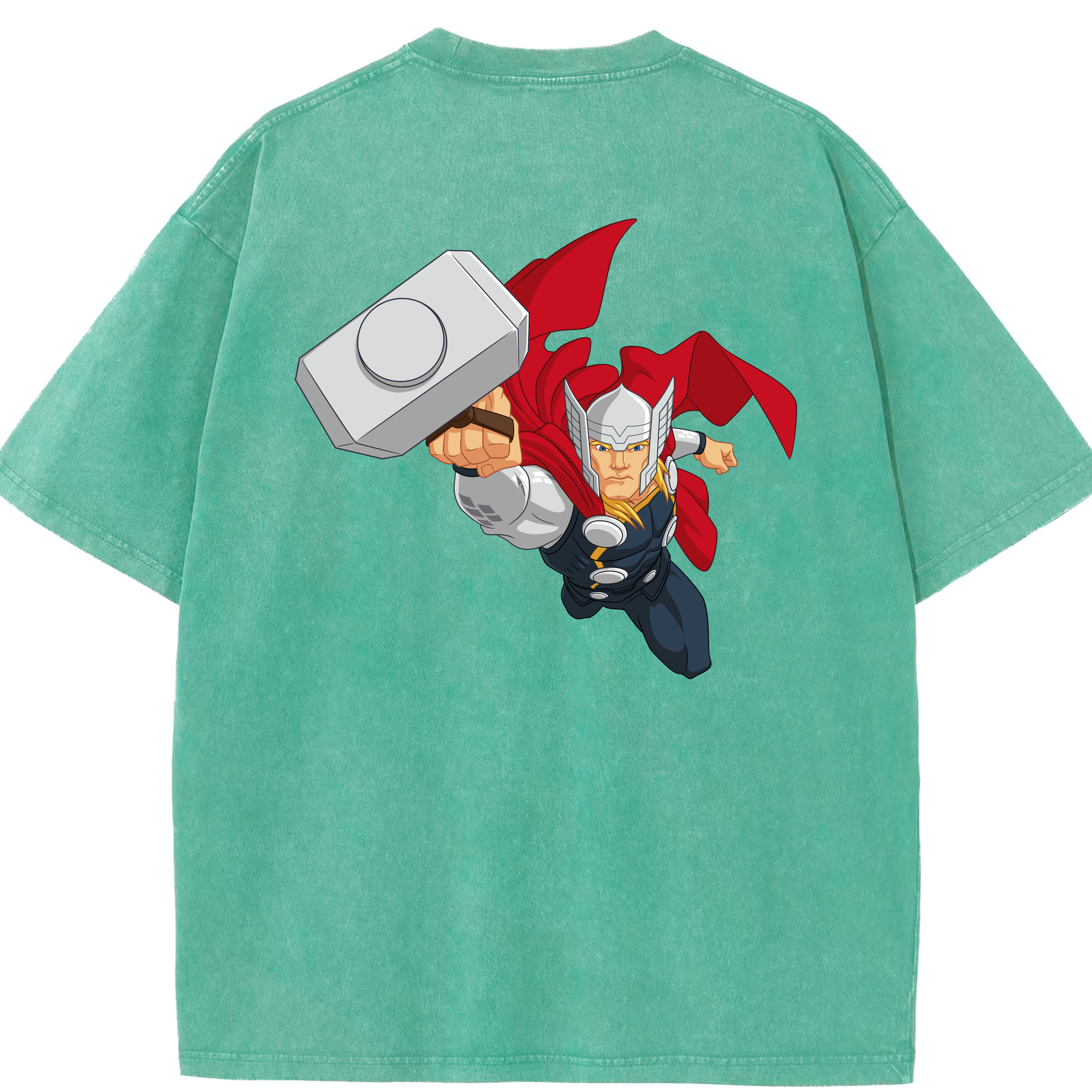 （画像用） アベンジャーズ The Avengers 綿100% ヴィンテージ風 半袖Tシャツ（背面プリント）